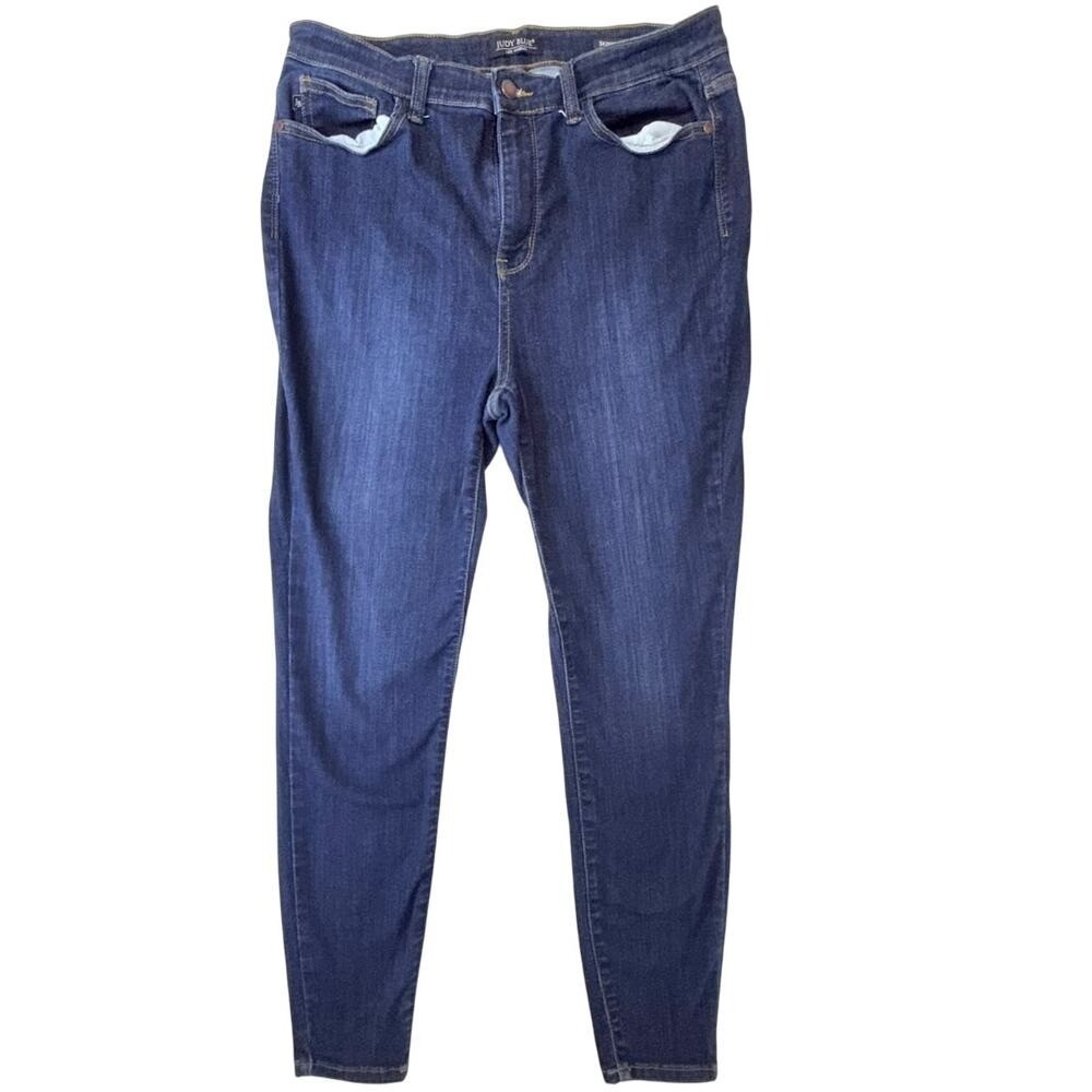 Judy Blue Women's Skinny Fit Darkβ Wash Denim Blue Jeans 15/32 3 Back Pockets